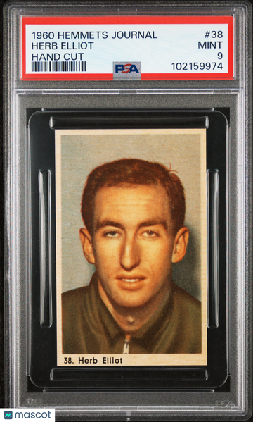 1960 Hemmets Journal Herb Elliott Herb Elliot Rookie #38 PSA 9