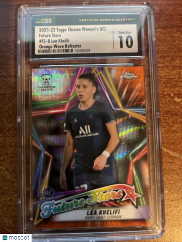 2021-22 Topps Chrome UEFA Women's Champions League - Future Stars Lea Khelifi #FS-8 CSG 10