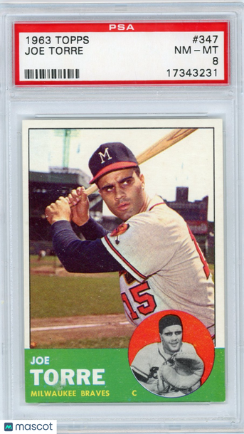 1963 Topps Joe Torre #347 PSA 8