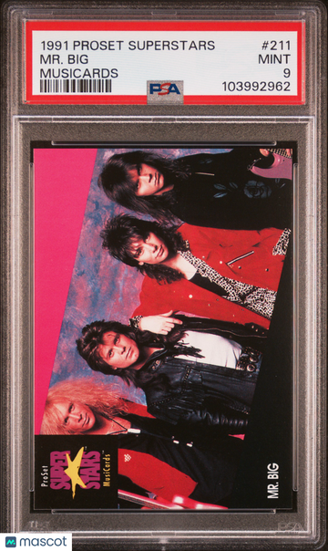 1991 Proset Superstars Musicards MR. Big #211 PSA 9