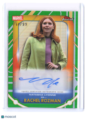 2026 Topps Finest Marvel Fantastic Four 65th Anniversary Rachel Rozman 64/99 Autograph #FA-NL