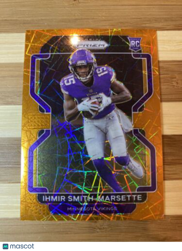 Ihmir Smith-Marsette ROOKIE Prizm Orange Lazer 2021 Panini Prizm #372 Vikings RC