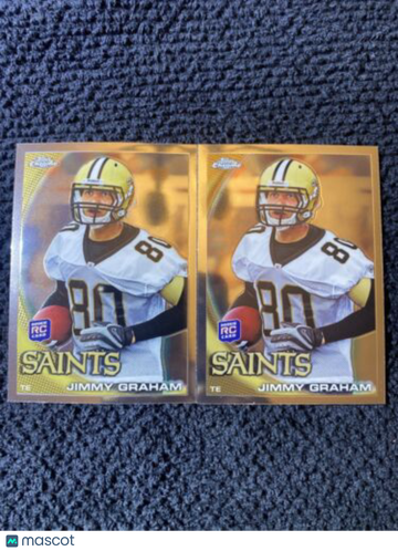 (2) 2010 Topps Chrome Jimmy Graham #C67 RC HOF?