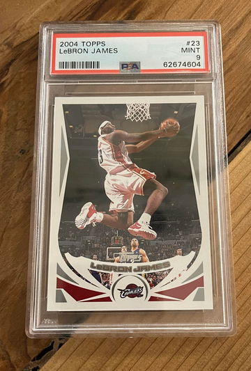 2004 Topps Lebron James #23 PSA 9