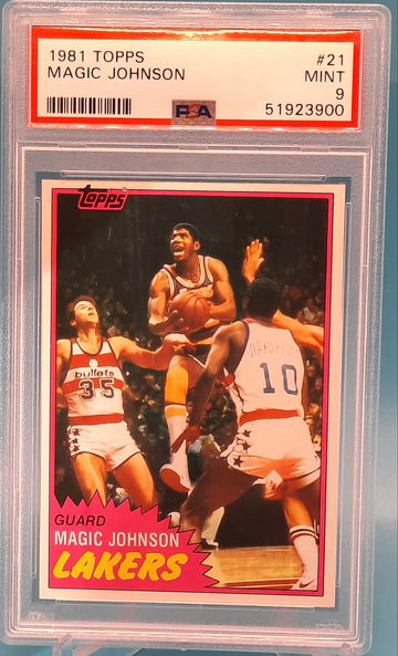 1981 Topps #21 Magic Johnson 21 PSA 9 MINT Dead Centered