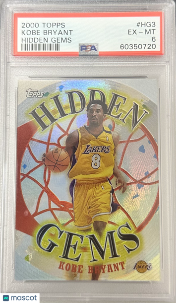 2000 Topps Hidden Gems Kobe Bryant #HG3 PSA 6