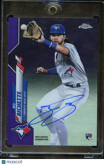 2020 Topps Chrome Bo Bichette #RA-BBI Purple Refractor RC