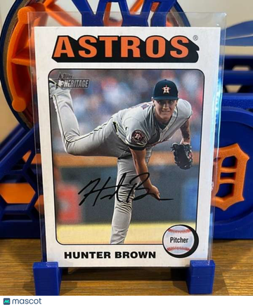 2024 Topps Heritage - White Border Hunter Brown #156