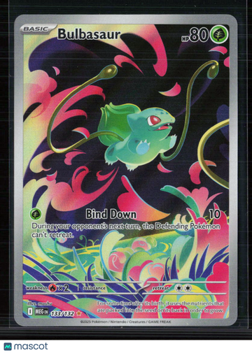 2025 Mega Evolution Bulbasaur Holo Secret Rare #133/132