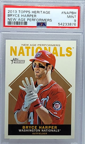 2013 Topps Heritage #NAPBH Bryce Harper NEW AGE PERFORMANCE PSA 9