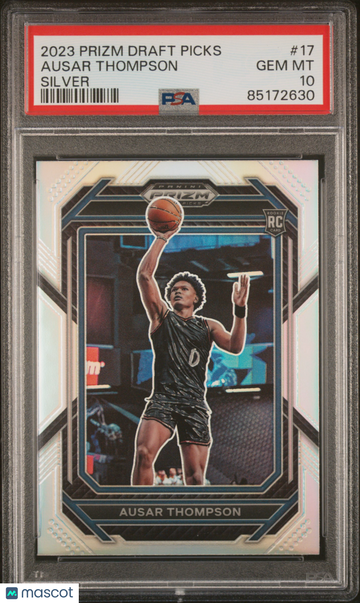2023 Panini Prizm Draft Picks Ausar Thompson #17 Silver PSA 10