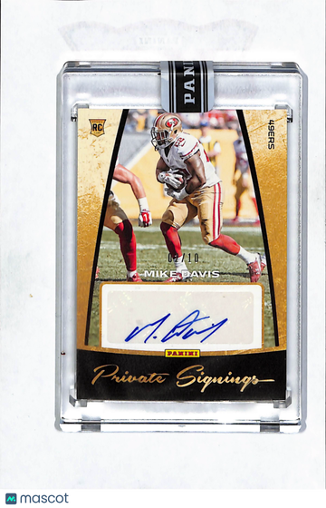 2016 Panini Private Signings Mike Davis #MD RC