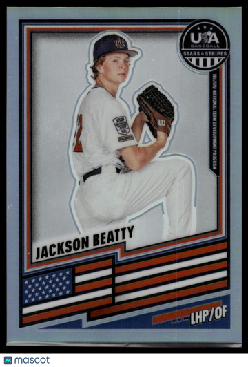 2026 Panini Stars & Stripes Prizm USA Baseball - Silver Jackson Beatty #71