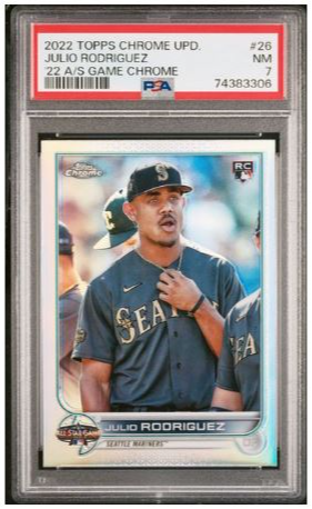2022 Topps Chrome Update Julio Rodriguez ASG PSA 7