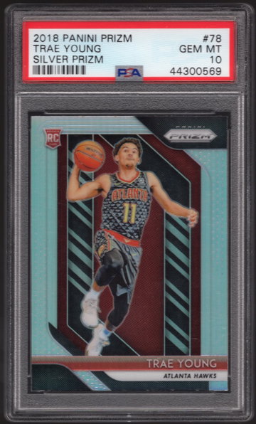 Trae Young 2018 Prizm #78 Silver Prizm PSA 10