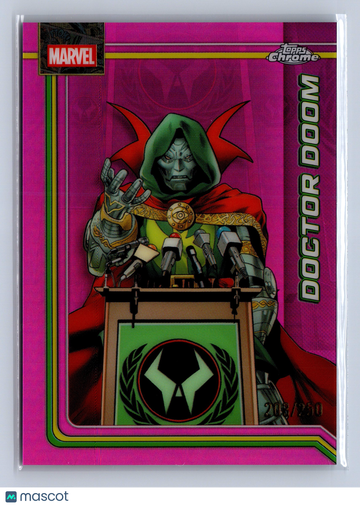 2026 Topps Chrome Marvel Doctor Doom Pink Refractor /250 #028