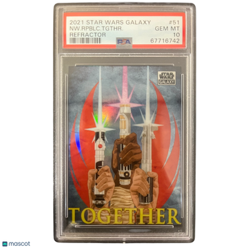 2021 Topps Chrome Star Wars Galaxy NW. Rpblc. Tgthr. #51 PSA 10