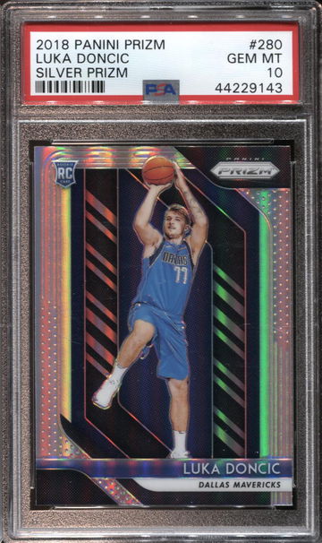 LUKA DONCIC 2018 PANINI PRIZM SILVER PSA 10