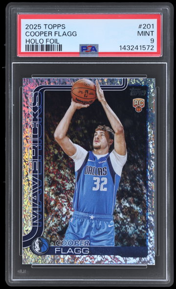 2025 Topps Cooper Flagg Holo Foil PSA 9 RC