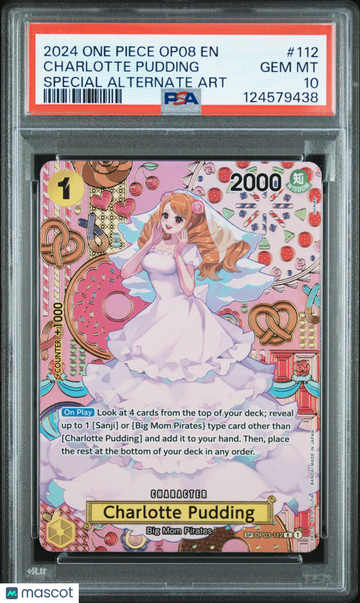 Two Legends Charlotte Pudding (Special Rare) Foil Rare PSA 10 #OP03-112