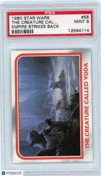 1980 Star Wars Empire Strikes Back Creature Called Yoda #58 PSA 9