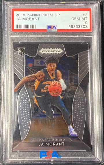 2019 Prizm DP #2 Ja Morant PSA 10 - Grizzlies 