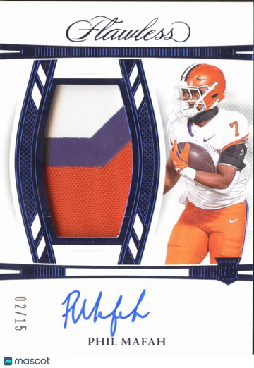 2025 Panini Flawless Collegiate Phil Mafah #RPAV-PMH /15 Patch