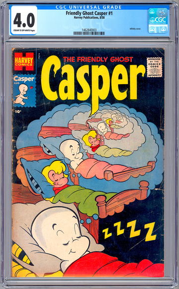 CASPER THE FRIENDLY GHOST #1 CGC 4.0 *PREMIERE ISSUE* INFINITY COVER HARVEY 1958