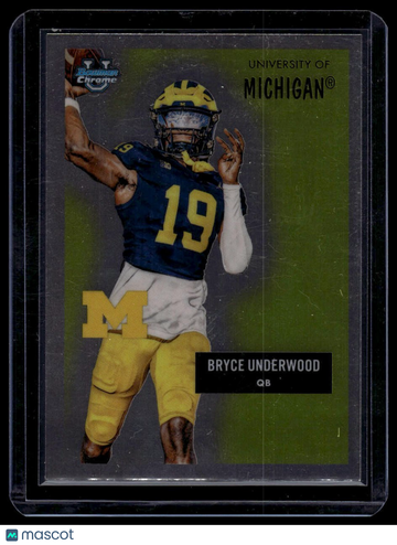 2025 Bowman University Chrome Bryce Underwood #55AV-30 1955 Bowman Football