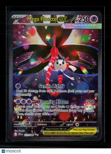 2024 Shrouded Fable Mega Floette EX Holo Secret Rare SAR #117/86
