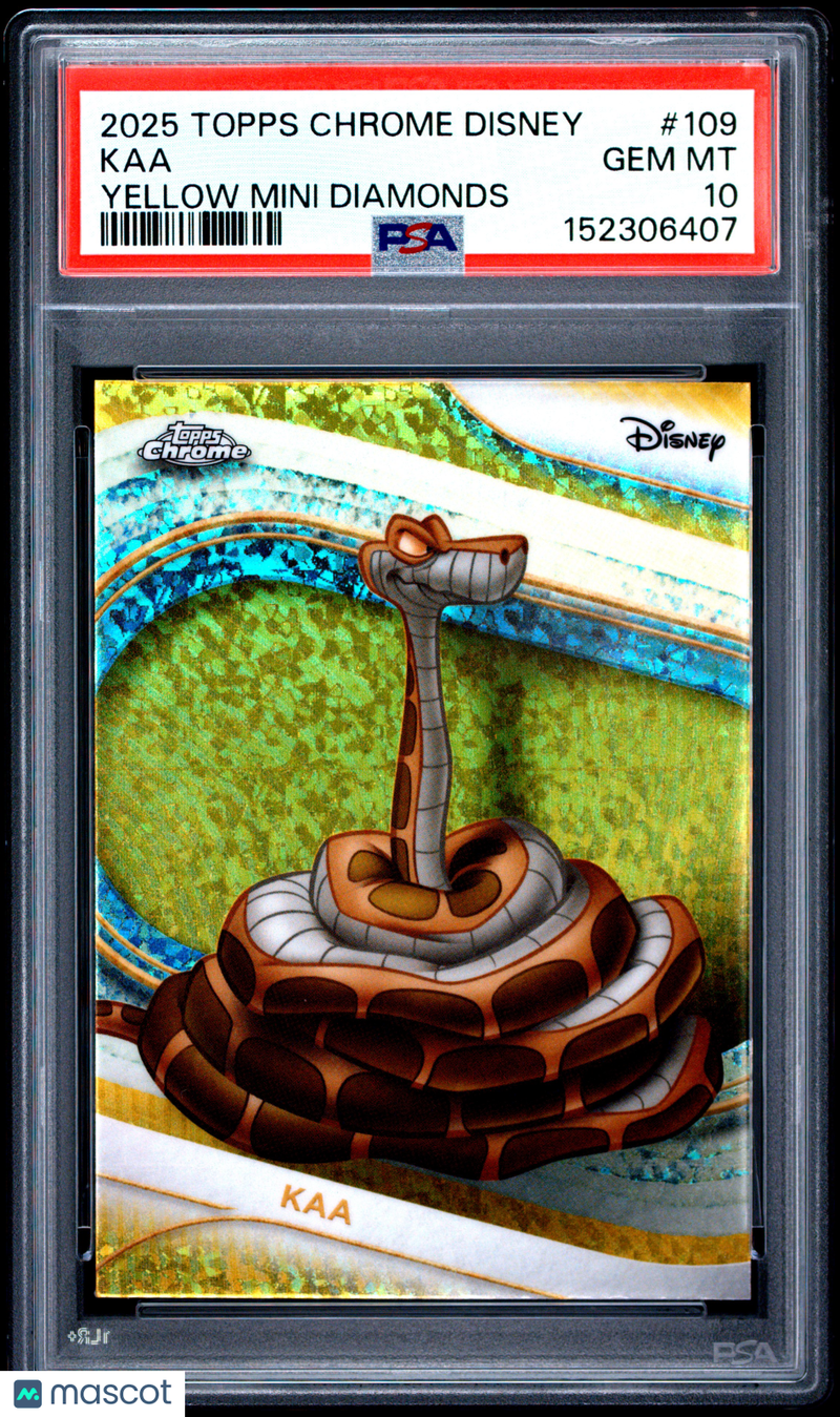 2025 Topps Chrome Disney Kaa #109 PSA 10 | MySlabs