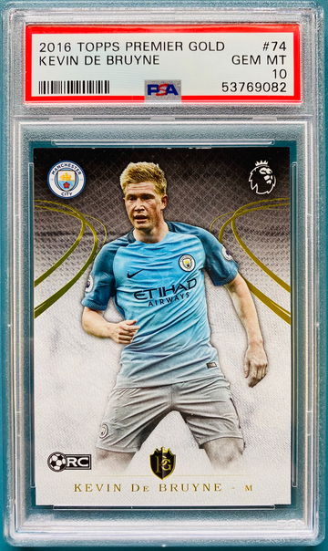 2016 Topps Premier Gold Kevin De Bruyne Manchester City Belgium PSA 10