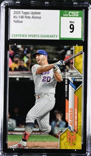Pete Alonso 2020 Update Walgreens Yellow Parallel CSG 9