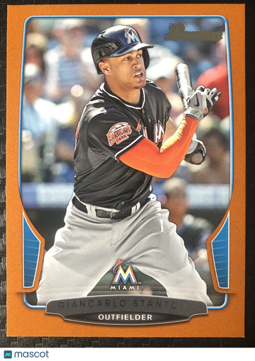 Giancarlo Stanton 2013 Bowman #182 Orange Parallel SP #50/250 Miami Marlins