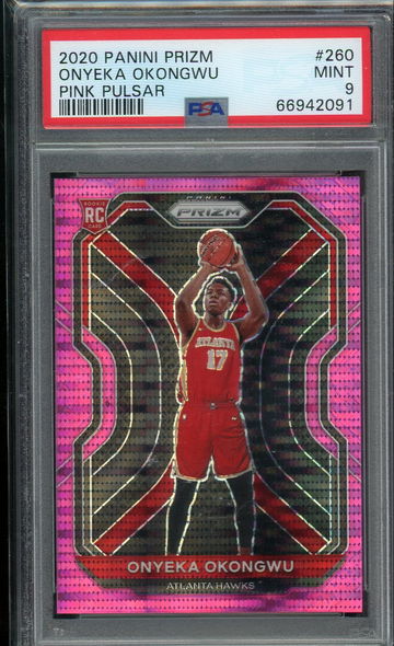 2020 Prizm Onyeka Okongwu Pink Pulsar /42 PSA 9 