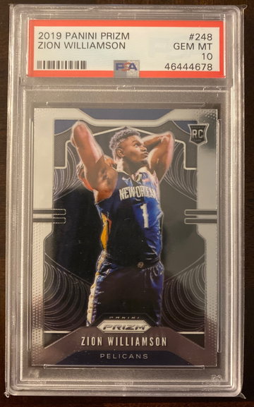 Zion Williamson Panini Prizm #248 PSA 10