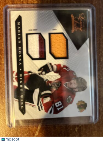 2010-11 Panini Luxury Suite Marian Hossa Memorabilia