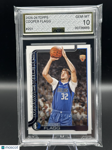2025 Topps Cooper Flagg #201 RC AGS 10