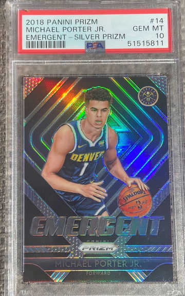 2018 Panini Prizm Michael Porter Silver Emergent RC