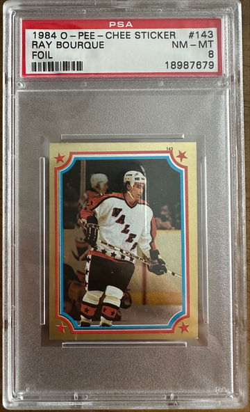 1984 Ray Bourque O-Pee-Chee gold foil 