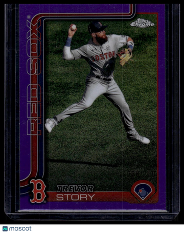 2025 Topps Chrome Trevor Story #232 Purple Refractors SN