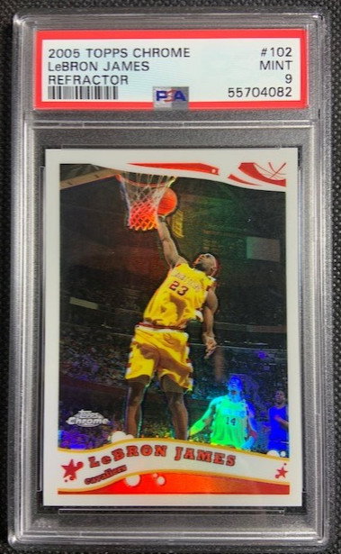 NBA カード Lebron James Topps Chrome PSA9 2024-25 Topps Chrome LeBron James Blue Basketball Refractor | eBay