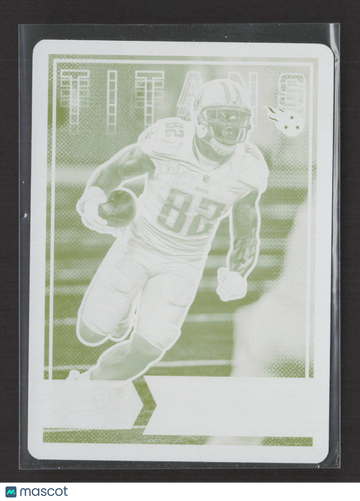 2016 Panini Plates & Patches Classics Football Delanie Walker #95 Yellow Printing /1 Printing Plate