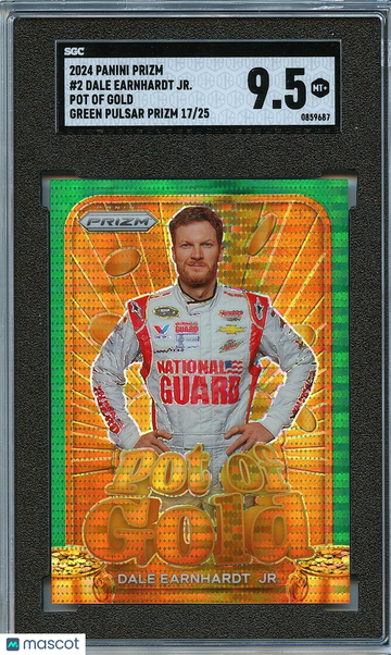 2024 Panini Prizm Dale Earnhardt Jr. #2 Green Pulsar SGC 9.5