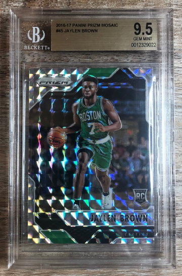 Jaylen Brown Mosaic Silver Prizm
