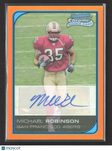 2006 Bowman Chrome Michael Robinson #259 Orange Refractor
