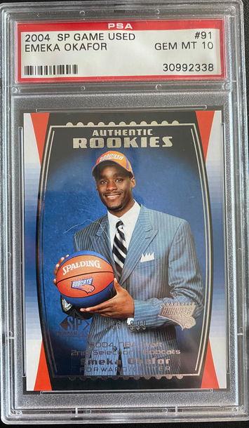 2004 SP Game Used Emeka Okafor 733/999 PSA 10