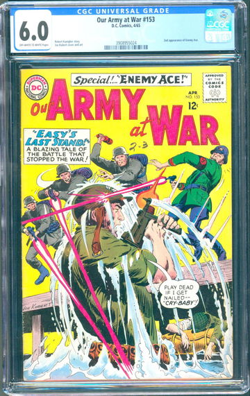 Our Army at War #153 (1965) CGC 6.0 -- O/w to white; 2nd appearance of Enemy Ace