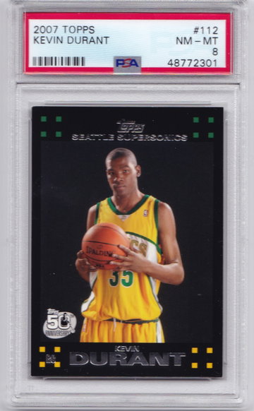 2007 Kevin Durant Topps PSA 8
