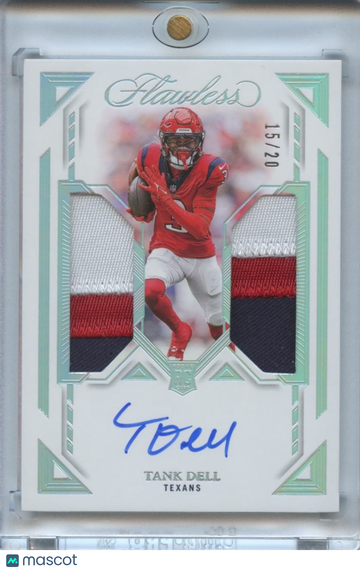 2023 Tank Dell Patch Rookie Panini Authentic
